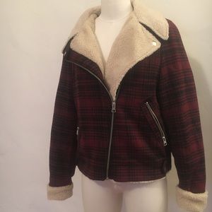 Plaid Sherpa Jacket